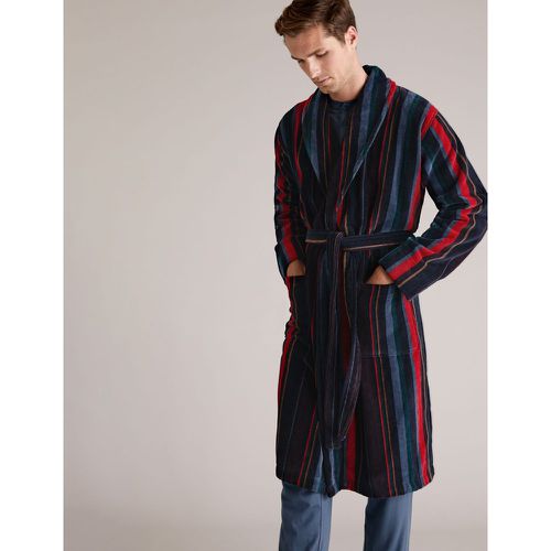 Pure Cotton Striped Dressing Gown -coloured - Marks & Spencer - Modalova