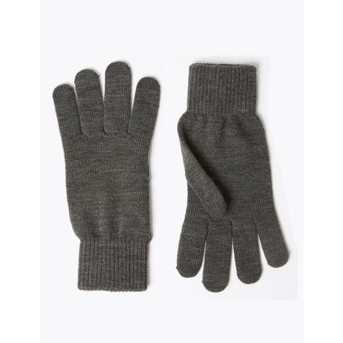 Knitted Gloves with Thermowarmth™ grey - Marks & Spencer - Modalova