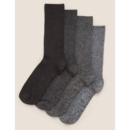 Pack Casual Ribbed Socks grey - Marks & Spencer - Modalova