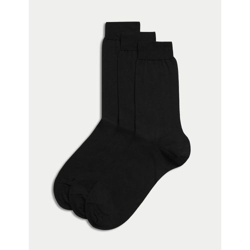 Pack Luxury Cotton Socks black - Marks & Spencer - Modalova