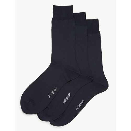 Pack Modal Pima Cotton Socks navy - Marks & Spencer - Modalova