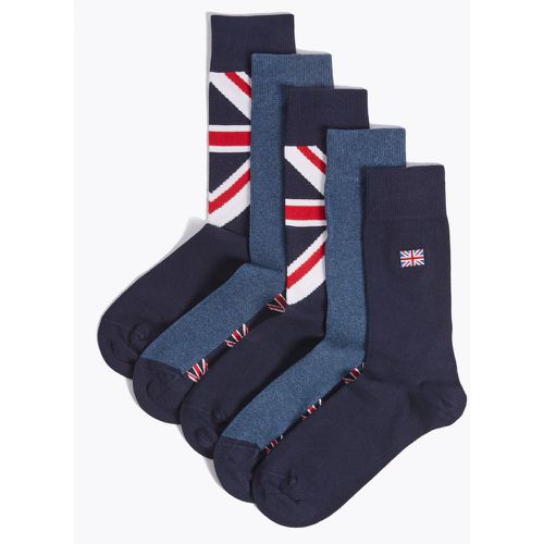 Pack Cool & Fresh™ Union Jack Socks - Marks & Spencer - Modalova