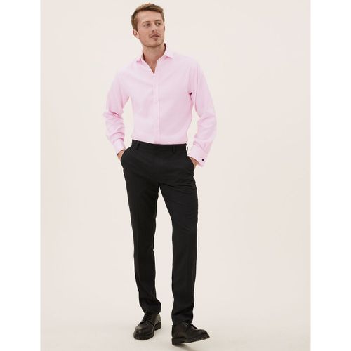 Tailored Fit Pure Cotton Shirt pink - Marks & Spencer - Modalova