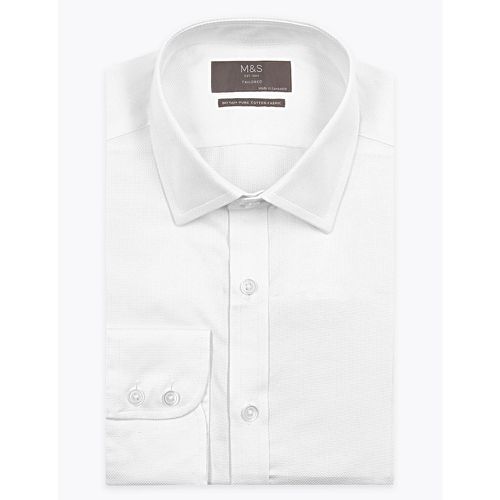 Tailored Fit English Fine Cotton Shirt - Marks & Spencer - Modalova