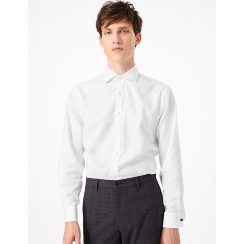 Shorter Length Regular Fit Pure Cotton Twill Shirt - Marks & Spencer - Modalova