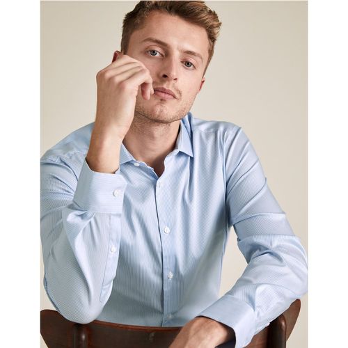 Tailored Fit Striped Stretch Shirt blue - Marks & Spencer - Modalova