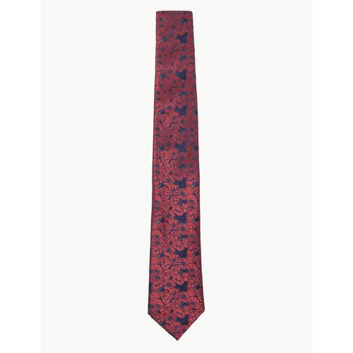 The Poppy Collection® Pure Silk Tie red - Marks & Spencer - Modalova