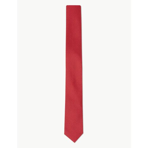 Skinny Textured Tie red - Marks & Spencer - Modalova