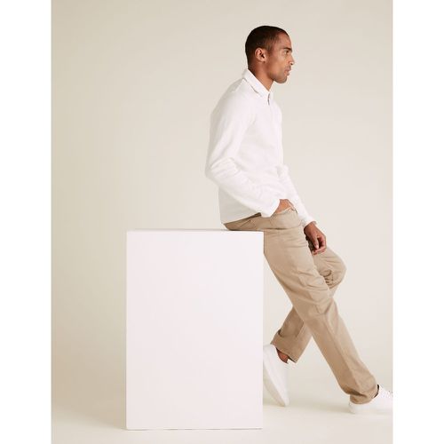 Straight Fit Super Stretch Flex Jeans beige - Marks & Spencer - Modalova