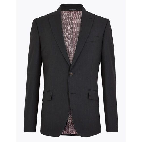 Slim Fit Jacket with Stretch grey - Marks & Spencer - Modalova