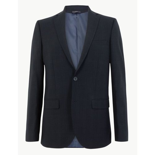 Checked Tailored Fit Jacket - Marks & Spencer - Modalova