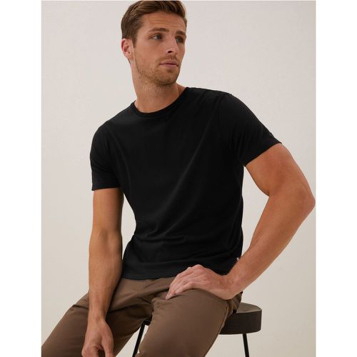 Slim Fit Premium Cotton T-Shirt - Marks & Spencer - Modalova