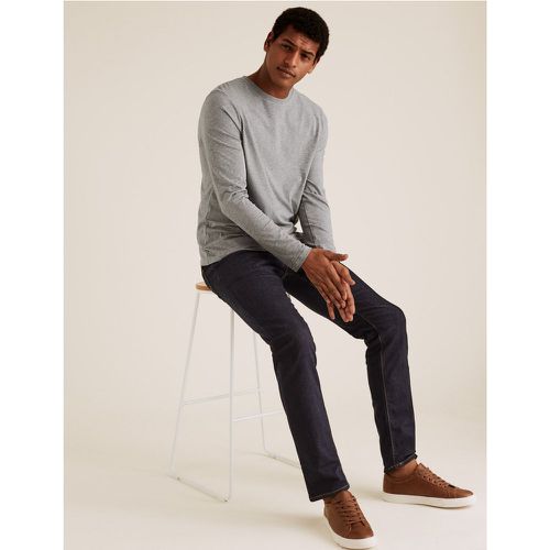Pure Cotton Long Sleeve T-Shirt grey - Marks & Spencer - Modalova