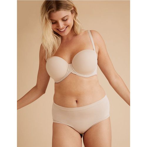 Marks and Spencer - Sumptuously Soft Strapless Longline Bra($65.90) Get the  ultimate in versatile support with this strapless longline bra. Detachable  straps make it easy to style under any neckline from halter