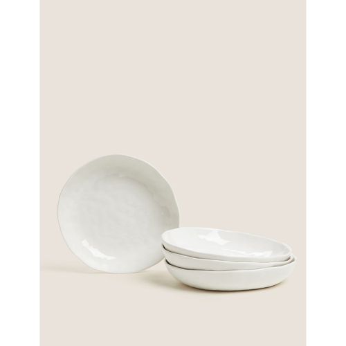 Set of 4 Artisan Pasta Bowls white - Marks & Spencer - Modalova