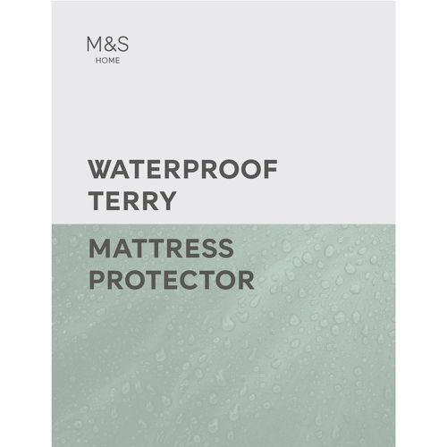 Terry Waterproof Mattress Protector - Marks & Spencer - Modalova