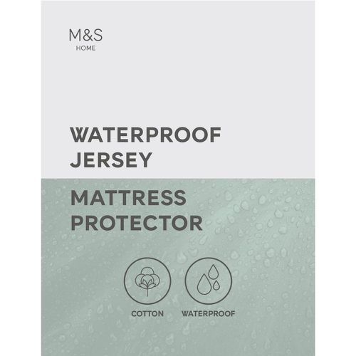 Jersey Waterproof Mattress Protector - Marks & Spencer - Modalova