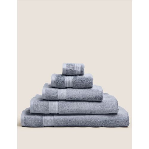 Cotton Bamboo Towel navy - Marks & Spencer - Modalova