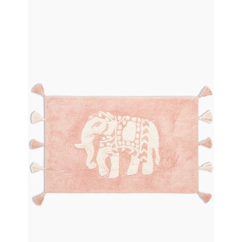 Priya Pure Cotton Elephant Bath Mat pink - Marks & Spencer - Modalova