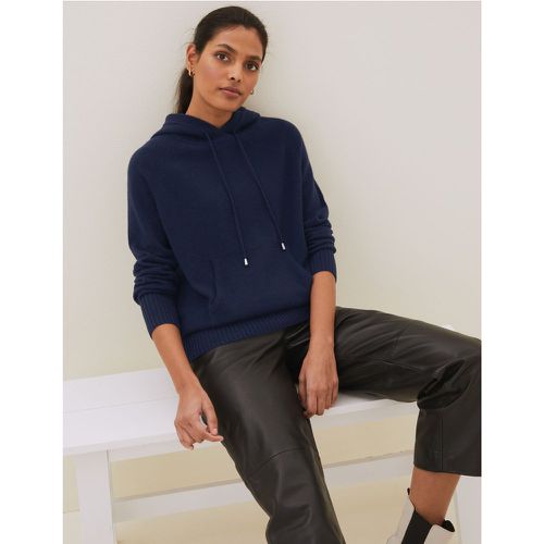 Pure Cashmere Hoodie navy - Marks & Spencer - Modalova