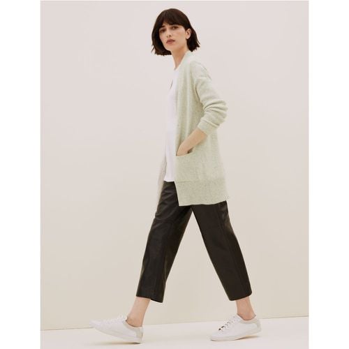 Pure Cashmere Textured Longline Cardigan -coloured - Marks & Spencer - Modalova