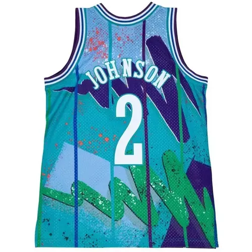 Entdecken Sie das Trikot Charlotte Hornets der bekannten Marke Mitchell & Ness, perfekt für Basketball-Fans und besonders für die Fans der Charl - MAG9570796 - Modalova