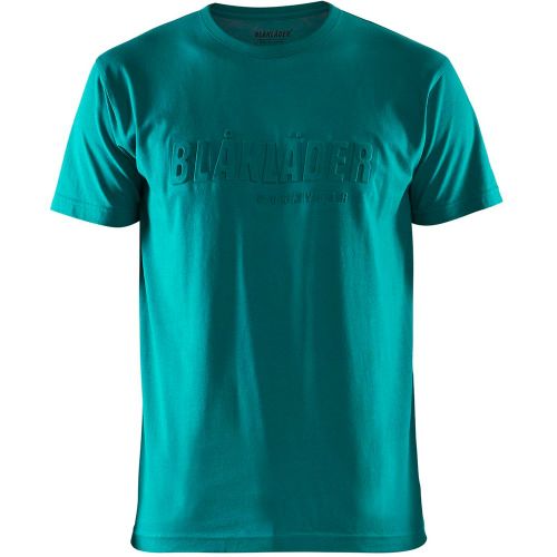Elegantes T-Shirt aus Baumwolle mit einem noch attraktiveren "Blåkläder"-3D-Druck. Ideal zum Tragen bei der Arbeit oder in der Freizeit und zeigt, d - MAG7575505 - Modalova