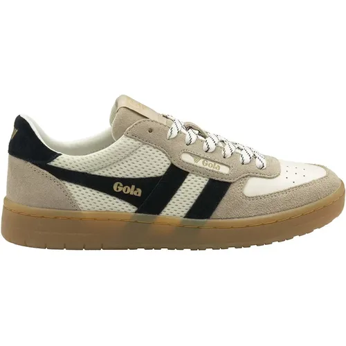 Scopri la nuova Gola Hawk '83 da donna, uno stile classico reinterpretato con pannelli in rete, lacci da trekking, una suola in gomma e accenti neri c - MAG11173496 - Modalova