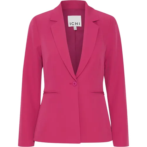 Dieser hochwertige Ichi Lexi Blazer ist aus 90% Polyester und 10% Elasthan gewebt und gefertigt, um optimalen Komfort und Langlebigkeit zu gewährleis - MAG9266672 - Modalova