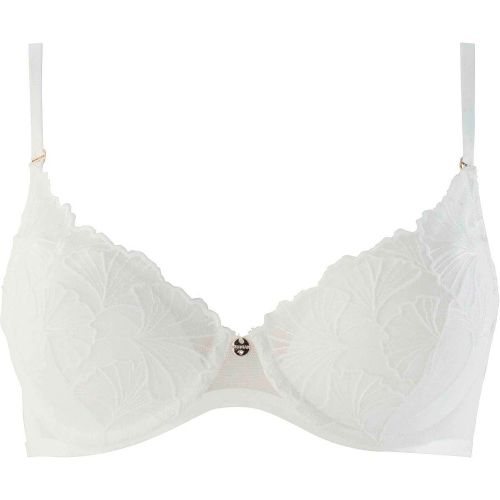Vorgeformter BHKlassischer AusschnittBestickte Tüll mit floralem Muster Mischungen aus matten und glänzenden Fäden Glänzendes ElastikFeine, geprä - MAG9945764 - Modalova