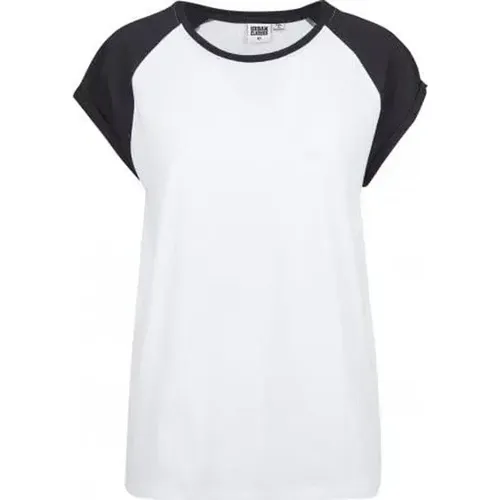La camicia raglan da donna a contrasto è progettata per un abbigliamento particolarmente casual. Il morbido materiale jersey cade con un bel moviment - MAG1600519 - Modalova
