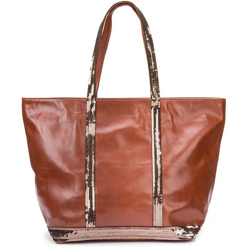 Leather Large Tote Bag with Sequin Trim - VANESSA BRUNO - Modalova