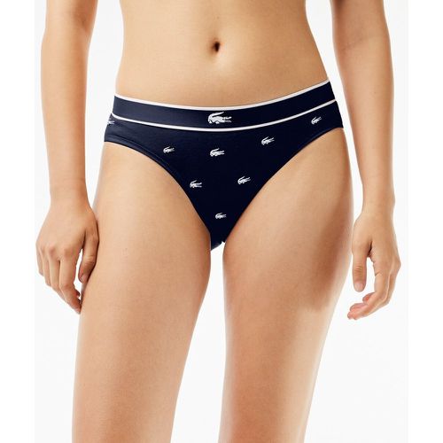 Crocodile Print Cotton Knickers - Lacoste - Modalova