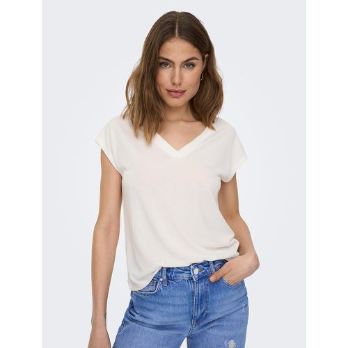 V-Neck Short Sleeve T-Shirt - Only - Modalova