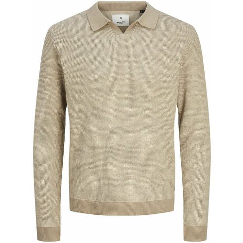 Cotton Grandad Collar Jumper - jack & jones - Modalova