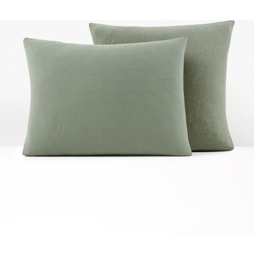 Annaba Two-Sided Washed Linen and Cotton Pillowcase - LA REDOUTE INTERIEURS - Modalova