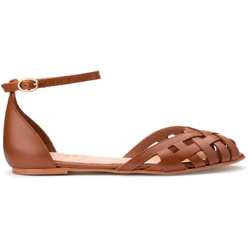 Doo Flat Leather Sandals - JONAK - Modalova