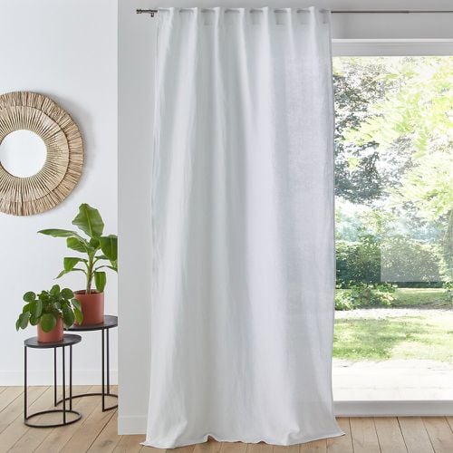 Onega Washed Linen Curtain with Concealed Tabs - LA REDOUTE INTERIEURS - Modalova