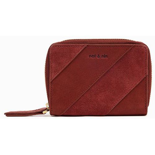 Lou Zip Around Wallet in Suede - NAT & NIN - Modalova