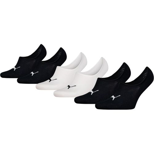 Pack of 6 Pairs of Plain Socks in Cotton Mix - Puma - Modalova