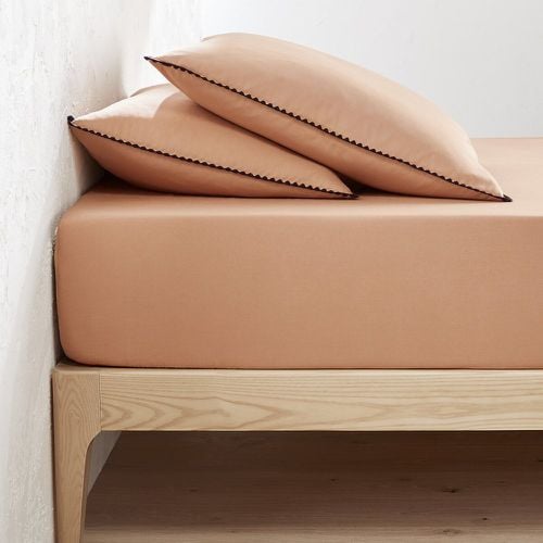 Signatures Merida 25cm High Plain Washed Cotton Fitted Sheet - LA REDOUTE INTERIEURS - Modalova