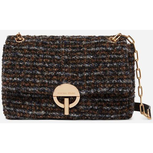 MOON MM Tweed Bag with Gold-Tone Chain - VANESSA BRUNO - Modalova