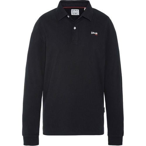 Cotton Polo Shirt with Long Sleeves - Schott - Modalova