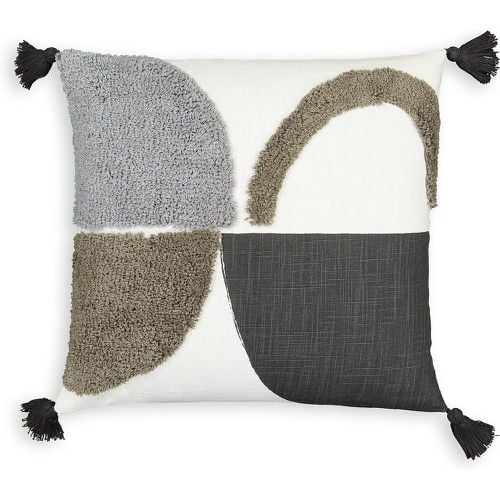 Comoe Graphic Tufted Tassel Square 40 x 40cm Cotton Cushion Cover - LA REDOUTE INTERIEURS - Modalova