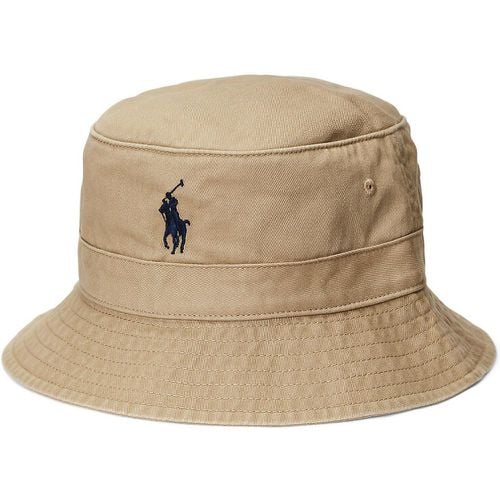 Polo Player Bucket Hat in Cotton - Polo Ralph Lauren - Modalova