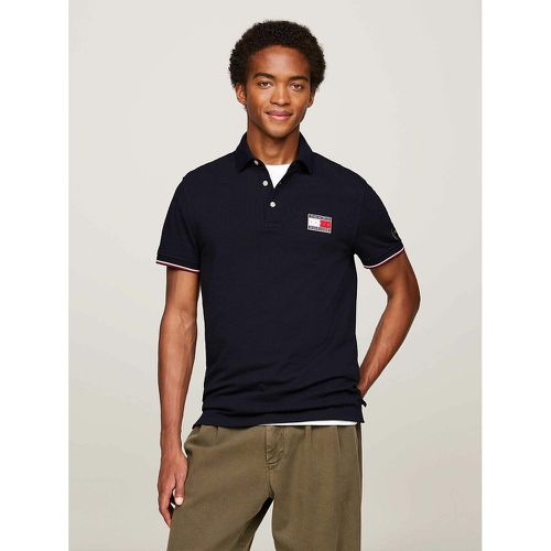 Flag x Paris Olympics Polo Shirt in Cotton, Slim Fit - Tommy Hilfiger - Modalova