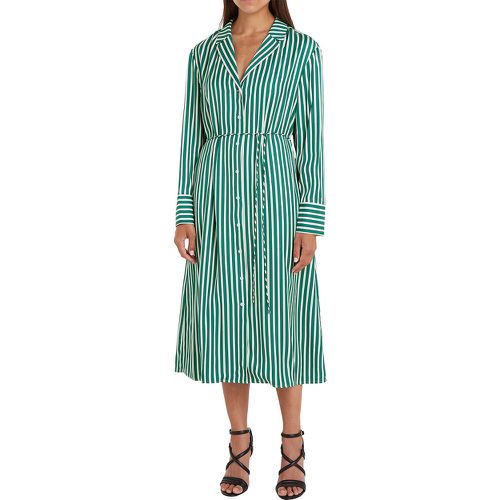 Striped Midi Shirt Dress with Tie-Waist - Tommy Hilfiger - Modalova