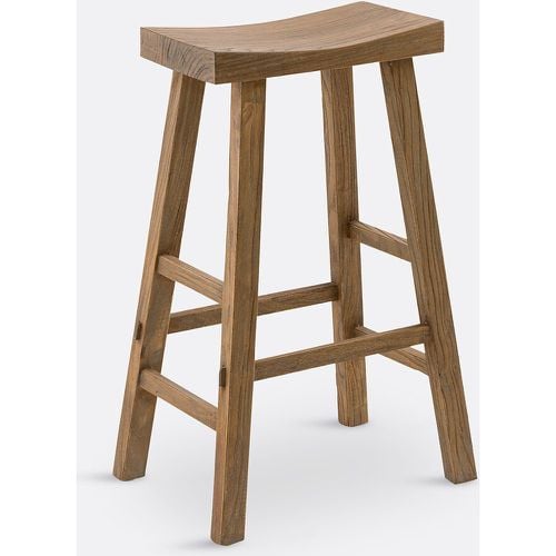 Asayo Bar Stool in Solid Elm, H75 cm - LA REDOUTE INTERIEURS - Modalova