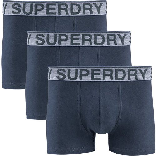 Pack of 3 Hipsters in Plain Cotton - Superdry - Modalova