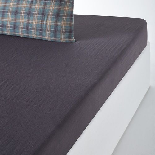 Check 100% Cotton Muslin 200 Thread Count Fitted Sheet - LA REDOUTE INTERIEURS - Modalova